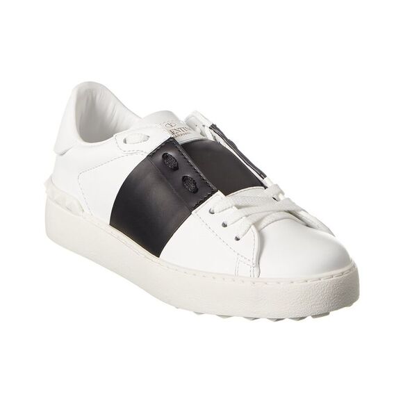 Valentino Shoes - Valentino Rockstud Open Leather Sneaker